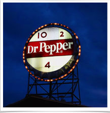 Roanoke Virginia - Dr. Pepper Sign